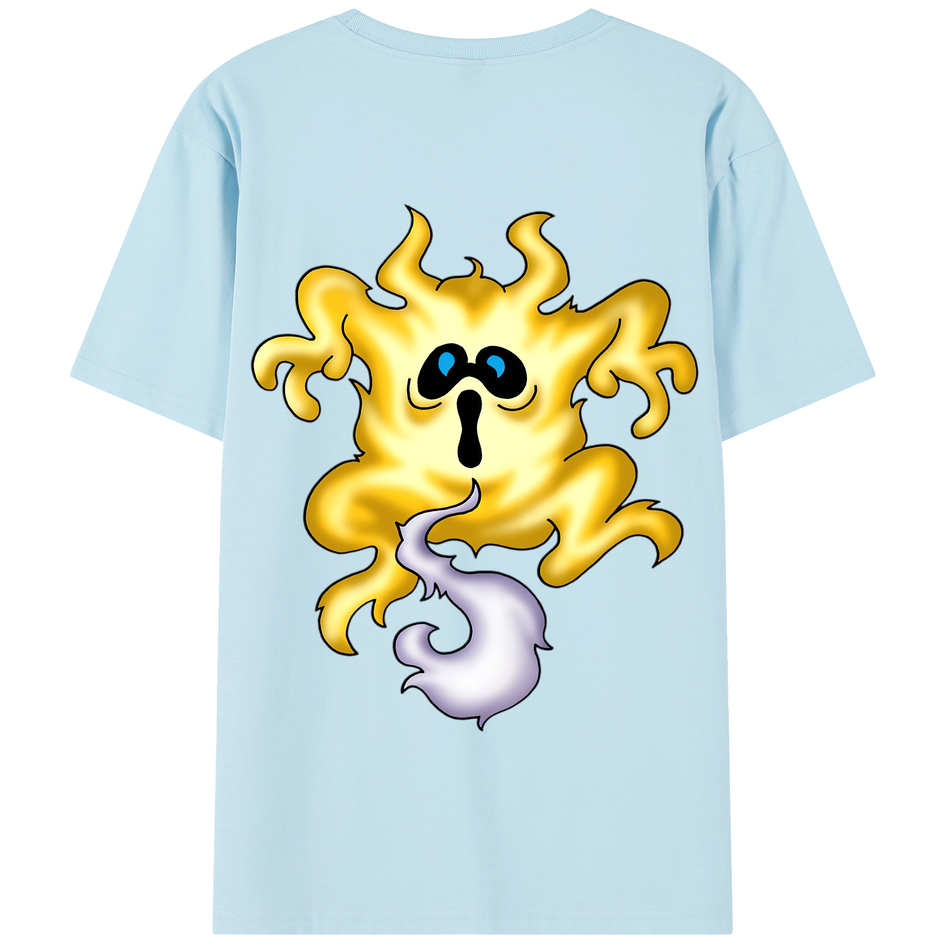 （画像用） ドラゴンクエスト Doragon Kuesuto Dragon Quest 綿100％半袖Tシャツ（背面プリント）